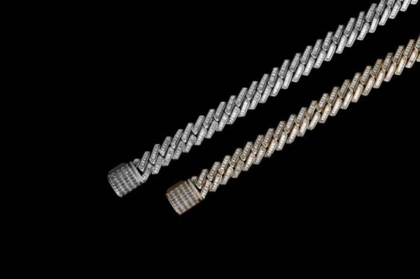 Mens Silver Cuban Link Chains - Image 2