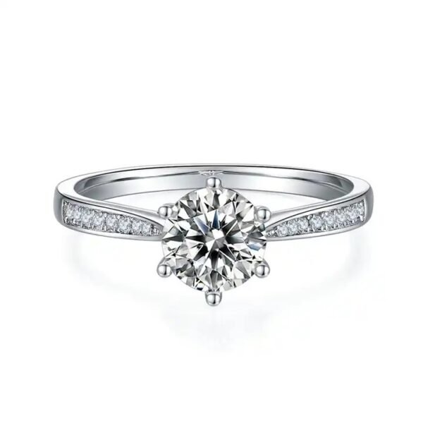 Best Moissanite Rings Jewelry Silver Wholesale - Image 2