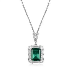 Emerald Diamond Necklace