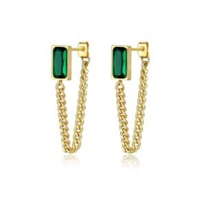 Emerald Diamond Earrings