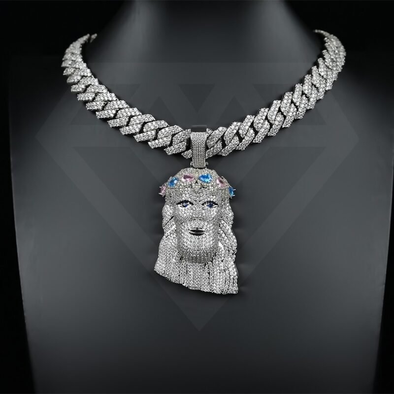 Cuban Link Pendant Teacher and Student Faces - Image 2