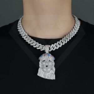 Cuban Link Pendant Teacher and Student Faces