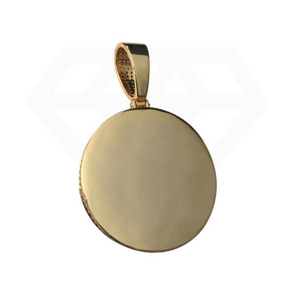 Custom Rotating Picture Pendant Necklace Personalized Spinning Photo Chain DIY Hip Hop Bling Diamonds - Image 2