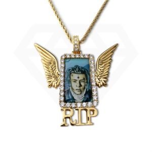 Gold Pendant Photos Wings Necklace