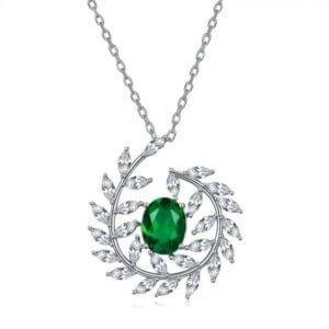 Silver Zircon Necklace