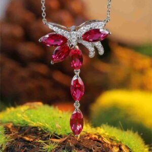 Ruby Diamond Necklace