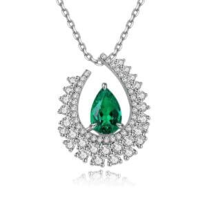 Pendant Necklace Emerald