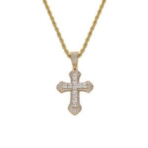 Iced Out Chain Cross