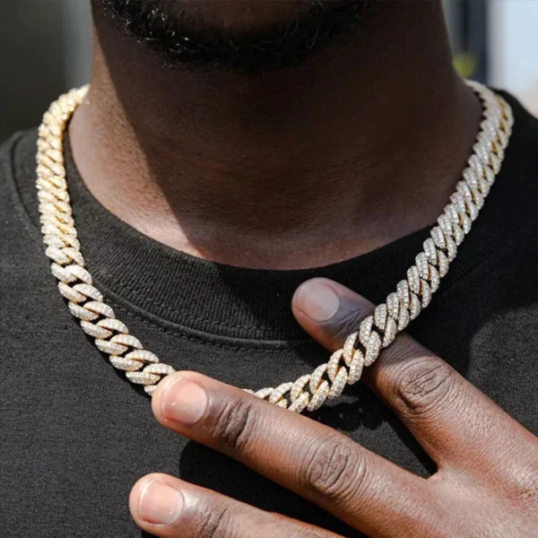 HipHop Cuban Chain Necklace & Bracelet MYC8Z10-1