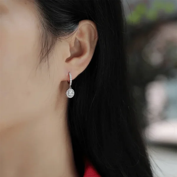 Moissanite Earrings MYZE12927 - Image 5