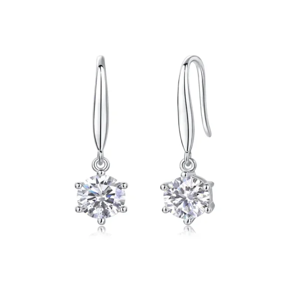 Moissanite Earrings MYZE13187 - Image 2