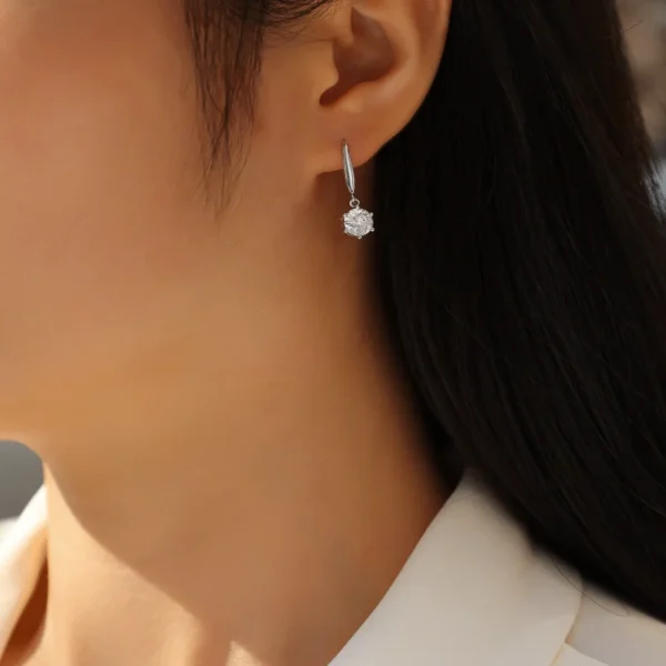 Moissanite Earrings MYZE13187 - Image 6