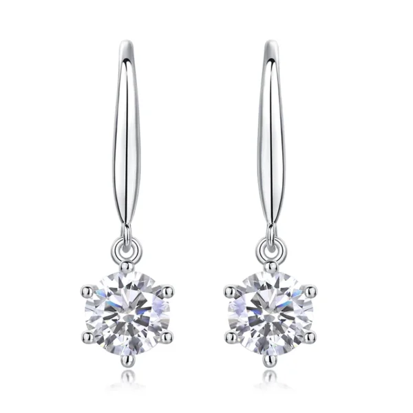 Moissanite Earrings MYZE13187
