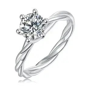 S925 Moissanite Ring White/Pink/Yellow/Green/Black/Blue Moissanite Rings Wedding Promise Ring for Women 18K White Gold Plated 925 Sterling Silver Round Moissanite Halo Engagement Rings MYZR12702