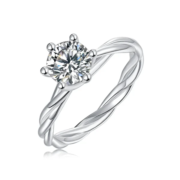 S925 Moissanite Ring 925 Sterling Silver Ring for Women Created Ruby Sapphire Gemstone Promise Rings Engagement Rings For Women MYZR12702-65