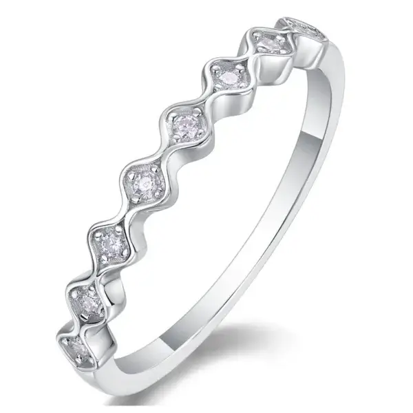 S925 Moissanite Ring Natural Diamonds Half Eternity Wedding Ring Solid 14K White Gold Anniversary Ring Marquise Style MYZR13062