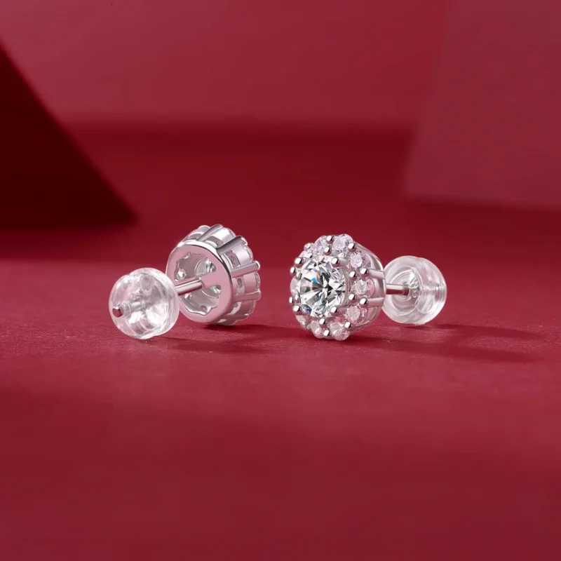 Moissanite Earrings MYZE13031 - Image 3