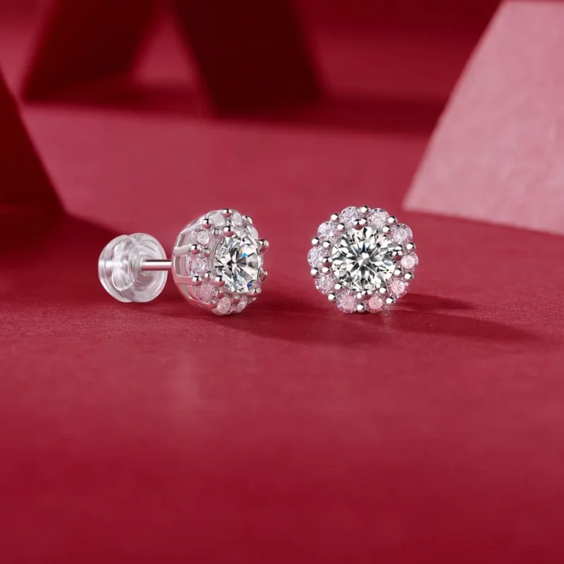 Moissanite Earrings MYZE13031 - Image 4