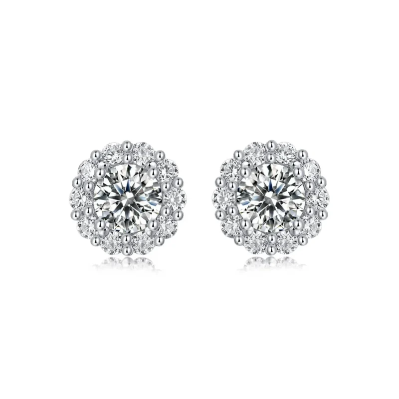 Moissanite Earrings MYZE13031 - Image 2