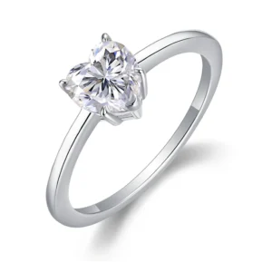 S925 Moissanite Ring S925 Sterling Silver 2Carat Heart-Shaped Natural Diamond Engagement Ring Ideal Cut D-color VVS1 Clarity R230913211-65