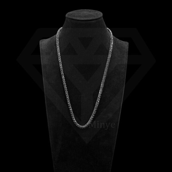 Elegant Black Alloy Rhinestone Tennis Necklace