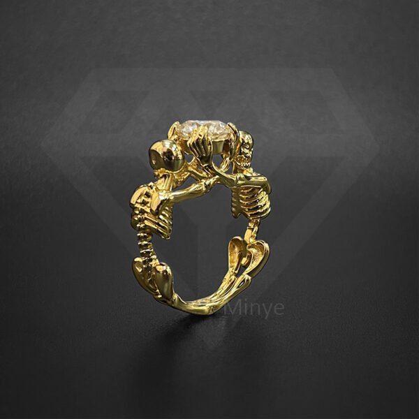 Fine Jewelry Ring Antique Carrera Y Carrera Angel Motif 1ct OE Dia 18K Yellow Gold Ring MYBR23656 - Image 3