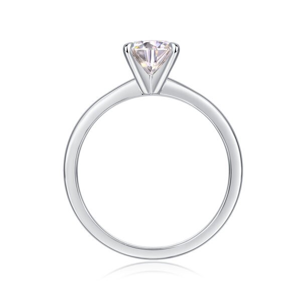 S925 Sterling Silver 4k White or Yellow Gold Lab-Grown Diamond Solitaire Engagement Ring Fine Jewelry Moissanite MYR12939-6.5