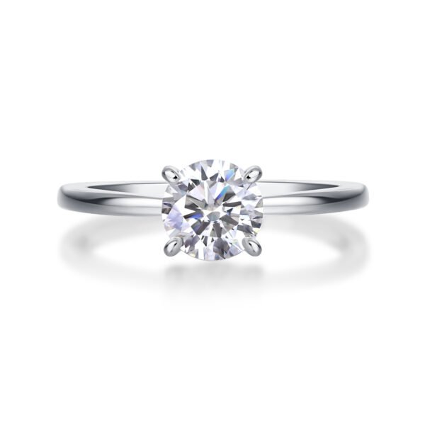 S925 Sterling Silver 4k White or Yellow Gold Lab-Grown Diamond Solitaire Engagement Ring Fine Jewelry Moissanite MYR12939-6.5 - Image 5