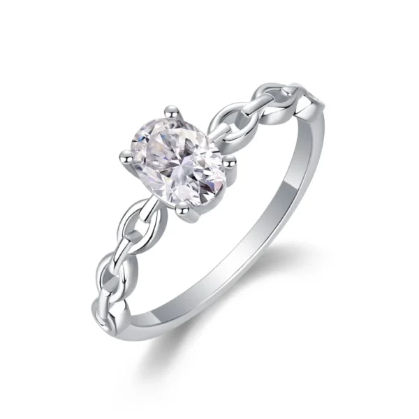 Wholesale Engagement Rings Promise Ring for Women Wedding Eternity Bands Round Oval 925 Sterling Silver Ring MYR13334