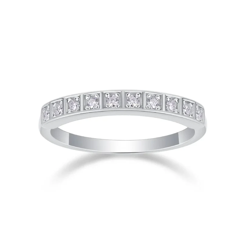 High Quality Minimalist Stackable Jewellery GRA Certified VVS Moissanite 925 Sterling Silver Fine Gemstone Ring For Men Jewelry Ring S925 MYR13321 - Image 6
