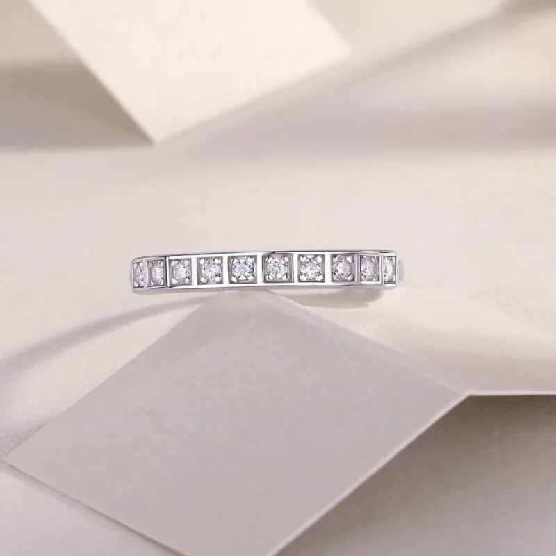 High Quality Minimalist Stackable Jewellery GRA Certified VVS Moissanite 925 Sterling Silver Fine Gemstone Ring For Men Jewelry Ring S925 MYR13321 - Image 3