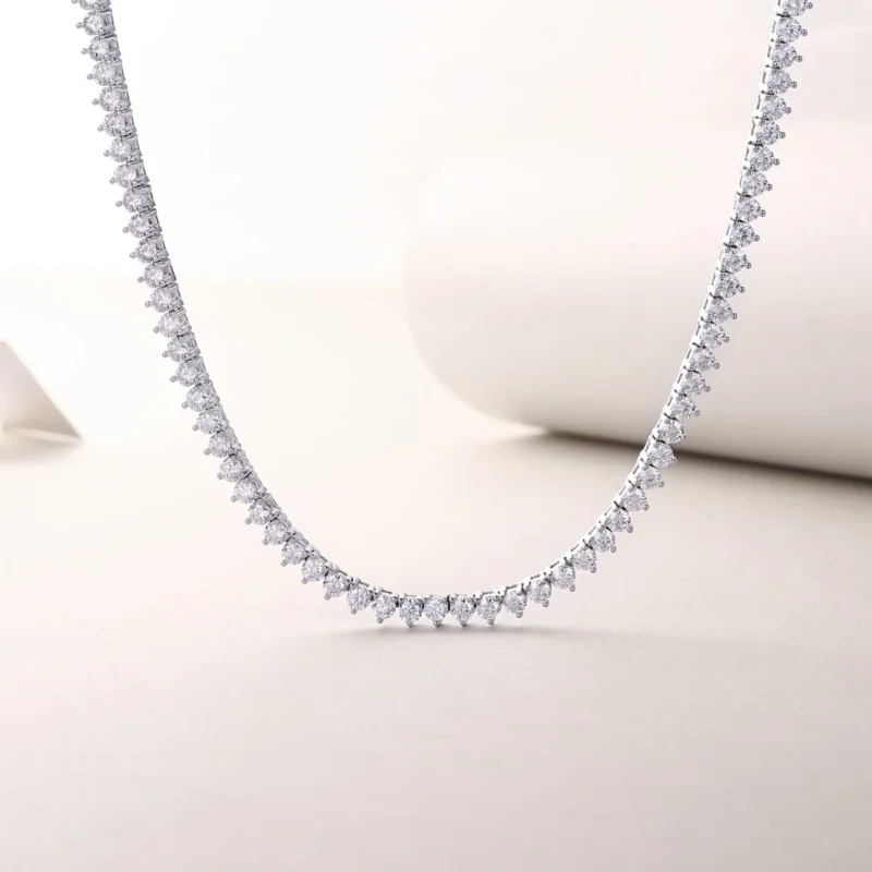 Tennis Chain Diamond 925 Silver Gold Iced Out Plated Necklaces Hip Hop Jewelry 2.0mm-6.5mm VVS Moissanite Wholesale MYN13233 - Image 4