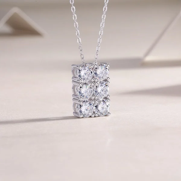 Timeless 0.5CT Moissanite Necklace Hypoallergenic and Durable in S925 Sterling Silver Fashion Wedding Daliy Jewelry Wholesale - MYP13610-5.0 - Image 5