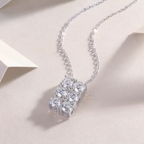 Timeless 0.5CT Moissanite Necklace Hypoallergenic and Durable in S925 Sterling Silver Fashion Wedding Daliy Jewelry Wholesale - MYP13610-5.0 - Image 4