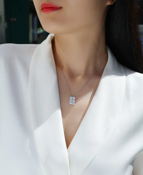 Timeless 0.5CT Moissanite Necklace Hypoallergenic and Durable in S925 Sterling Silver Fashion Wedding Daliy Jewelry Wholesale - MYP13610-5.0 - Image 2