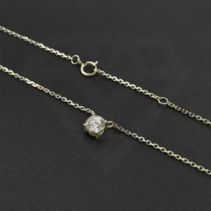 0.5CT 10K Yellow Gold Necklace