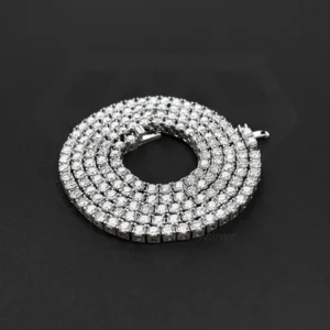 40cm White Gold Plating Tennis Chain