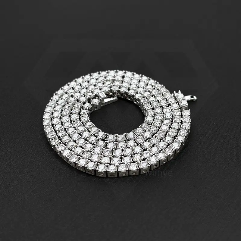 40cm White Gold Plating Tennis Chain