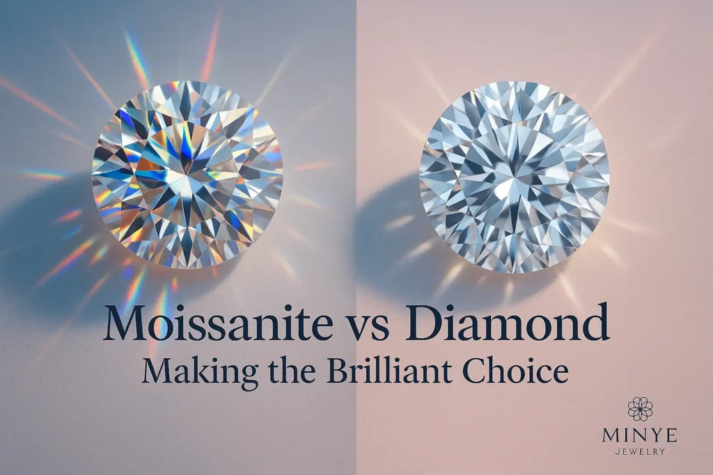 The Brilliance Comparison Moissanite vs Diamond